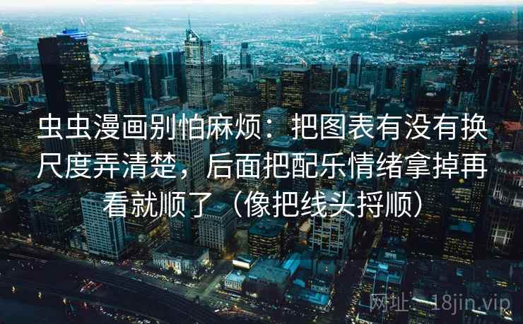 虫虫漫画别怕麻烦：把图表有没有换尺度弄清楚，后面把配乐情绪拿掉再看就顺了（像把线头捋顺）  第1张